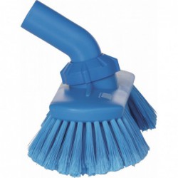 Brosse à passage d'eau, Angle Réglable Vikan, 240 mm, Souple/fleuré, Bleu - ref:70673