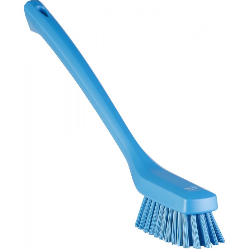 Brosse de Nettoyage Fine à Manche Long Vikan, 420 mm, Dur, Bleu