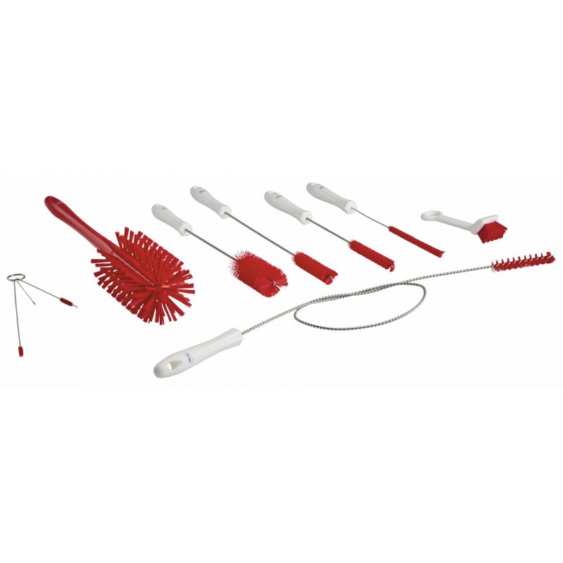 Brosse kit sundae Vikan, Rouge - ref:53584