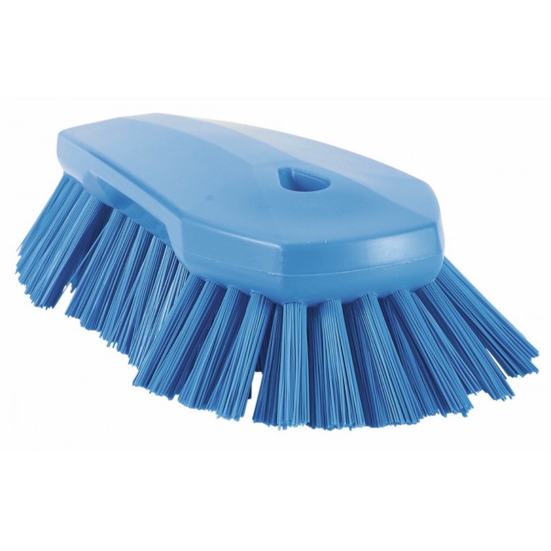 Brosse papillon à main XL Vikan, 240 mm, Très dur, Bleu - ref:38923