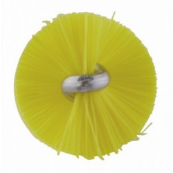 Tête d'écouvillon pour tige flexible Vikan, Ø20 mm, 200 mm, Medium, Jaune - ref:53656