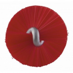 Tête d'écouvillon pour tige flexible Vikan, Ø20 mm, 200 mm, Medium, Rouge - ref:53654