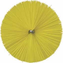 Tête d'écouvillon pour tige flexible Vikan, Ø60 mm, 200 mm, Medium, Jaune - ref:53566