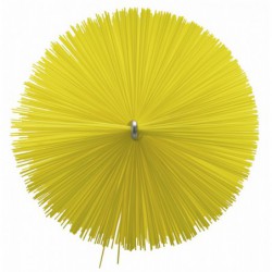 Tête d'écouvillon pour tige flexible Vikan, Ø90 mm, 200 mm, Medium, Jaune - ref:53916