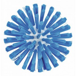 Brosse ronde à pas de vis Vikan, Ø135 mm, Medium, Bleu - ref:70353