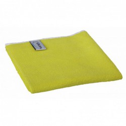 Tissu Basic en microfibres  Vikan, 32 x 32 cm, Jaune - ref:691136