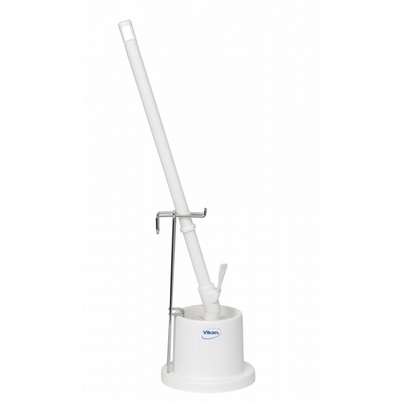 Brosse sanitaire ergonomique Vikan, 720 mm, Medium, Blanc - ref:50515