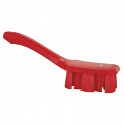 UST Brosse à main, manche court Vikan, 260 mm, Dur, Rouge - ref:41794