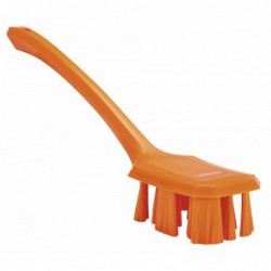 UST Brosse à main, manche long Vikan, 395 mm, Dur, Orange - ref:41967