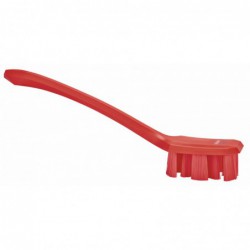 UST Brosse à main, manche long Vikan, 395 mm, Dur, Rouge - ref:41964