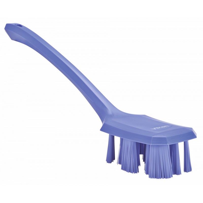 UST Brosse à main, manche long Vikan, 395 mm, Dur, Violet - ref:41968