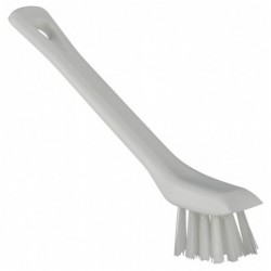 Vikan Brosse de Nettoyage de Détail avec rebord grattant, 150 mm, Dur, Blanc - ref:39515