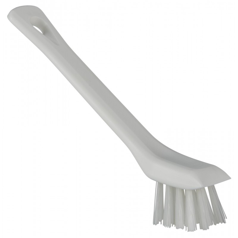 Vikan Brosse de Nettoyage de Détail avec rebord grattant, 150 mm, Dur, Blanc - ref:39515