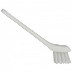 Vikan Brosse de Nettoyage de Détail avec rebord grattant, 150 mm, Dur, Blanc - ref:39515