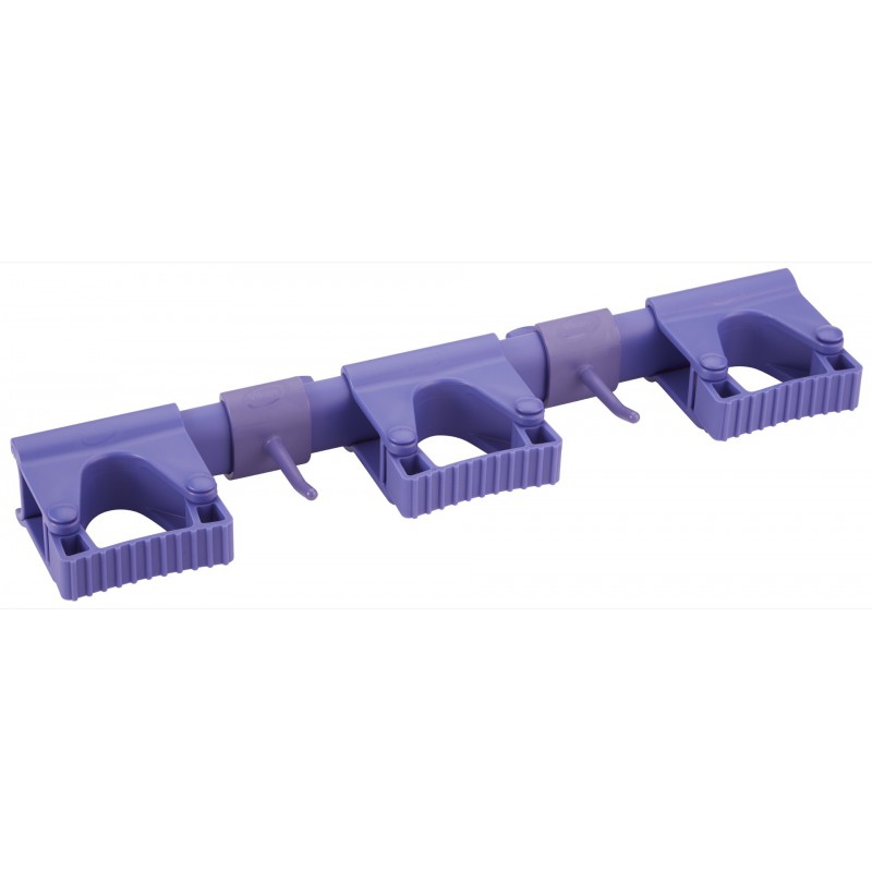 Vikan Support Mural Hygiénique Hi-Flex, 420 mm, Violet - ref:10118