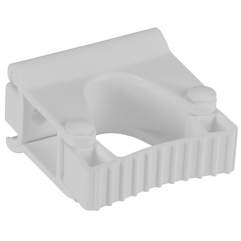 Vikan Support Mural Hygiénique, Module Clip Grip, 82 mm, Blanc - ref:10135