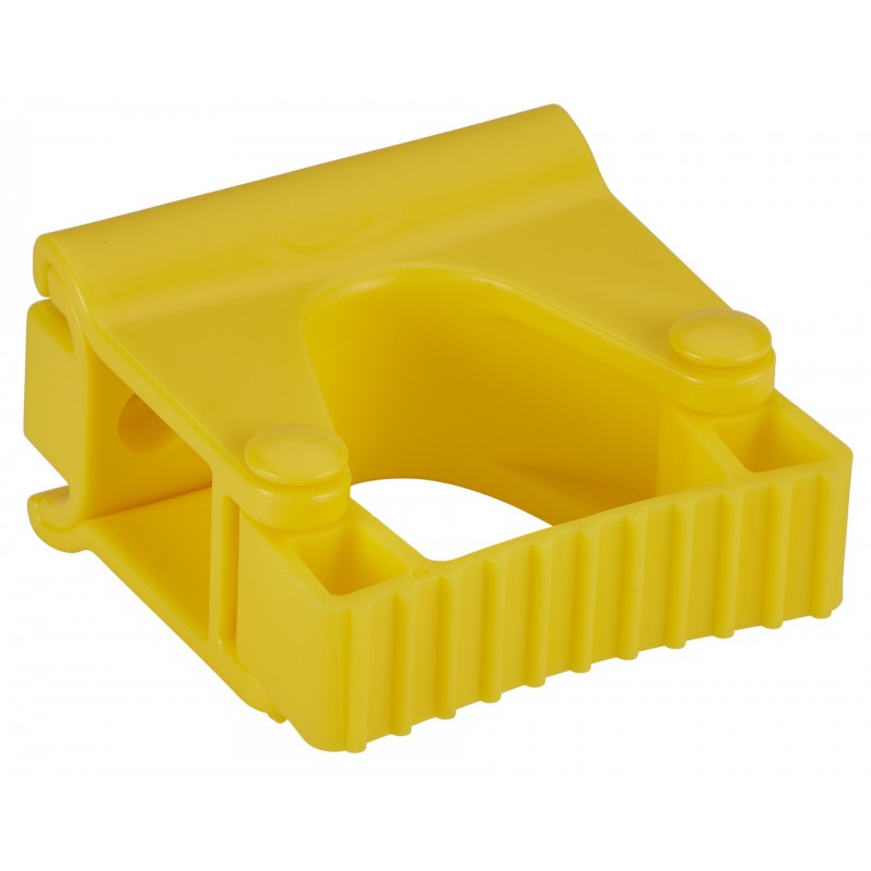 Vikan Support Mural Hygiénique, Module Clip Grip, 82 mm, Jaune - ref:10136