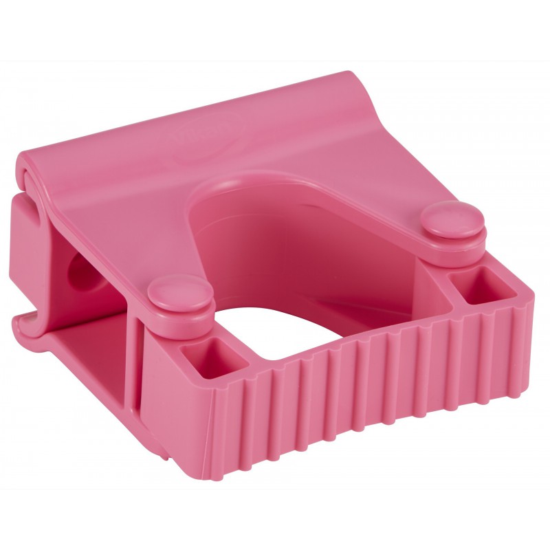 Vikan Support Mural Hygiénique, Module Clip Grip, 82 mm, Rose - ref:10131