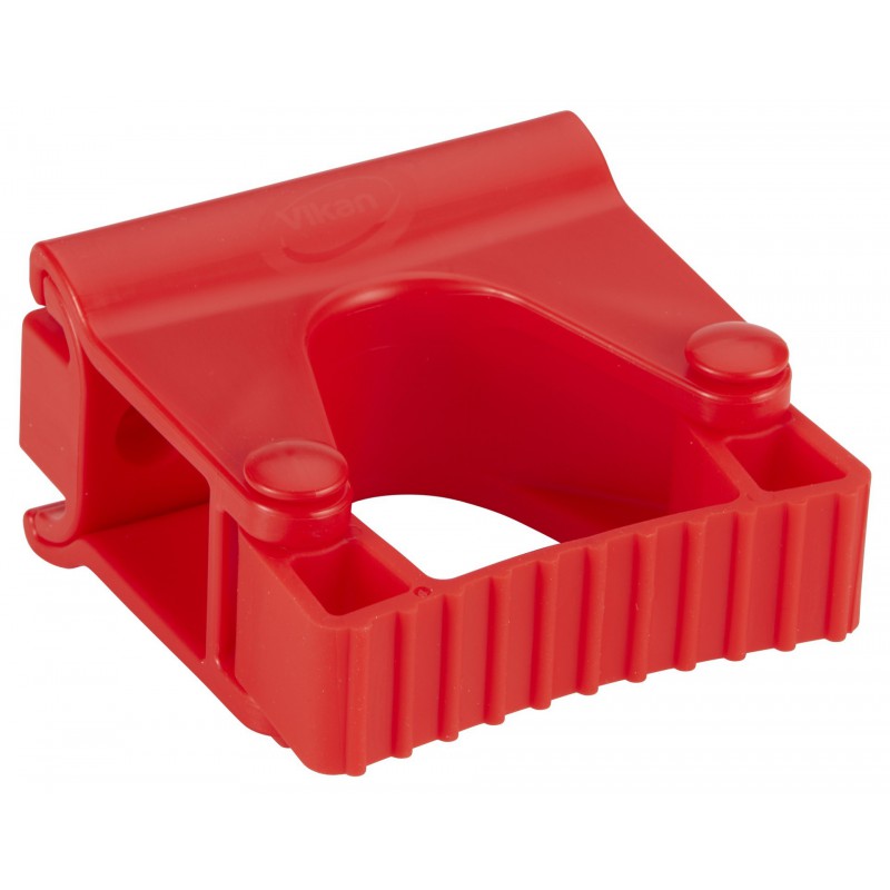 Vikan Support Mural Hygiénique, Module Clip Grip, 82 mm, Rouge - ref:10134