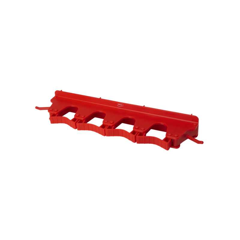 Support mural, 4-6 Produits Vikan, 395 mm, Rouge - ref:10184