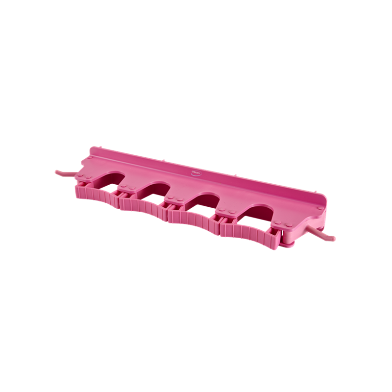 !!! FIN DE STOCK !!! Support mural, 4-6 Produits Vikan, 395 mm, Rose - ref:10181