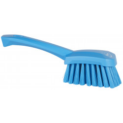 Brosse à main, manche court Vikan, 270 mm, Souple, Bleu - ref:41983