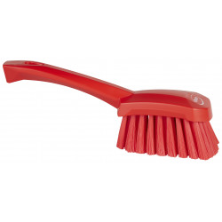 Brosse à main, manche court Vikan, 270 mm, Souple, Rouge - ref:41984