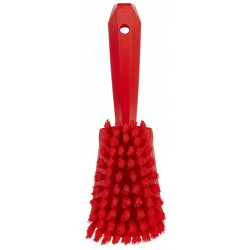 Brosse à main, manche court Vikan, 270 mm, Souple, Rouge - ref:41984