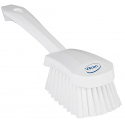 Brosse à main, manche court Vikan, 270 mm, Souple, Blanc - ref:41985