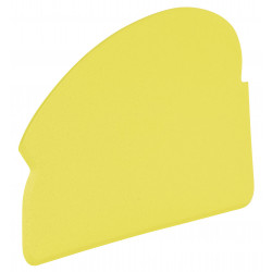 Racle-tout, lame flexible, Détectable, 165 mm, Jaune - ref:40526