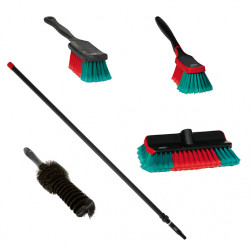 Brosse voiture fibre PVC 