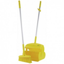 Kit pelle balai Vikan, 350 mm, Medium, Jaune - ref:56656