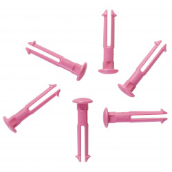 6 goupilles de rechange pour les supports 1011x & 1013x, Rose - ref:10011