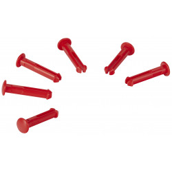 6 goupilles de rechange pour les supports 1011x & 1013x, Rouge - ref:10014