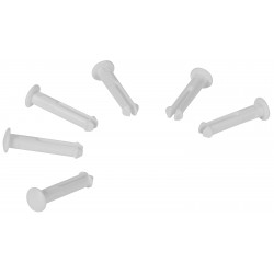 6 goupilles de rechange pour les supports 1011x & 1013x, Blanc - ref:10015