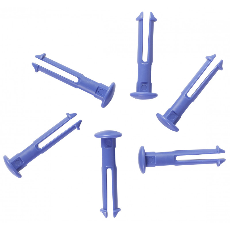 6 goupilles de rechange pour les supports 1011x & 1013x, Violet - ref:10018