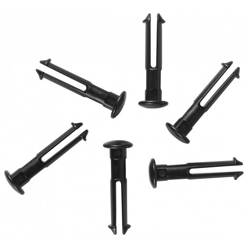 6 goupilles de rechange pour les supports 1011x & 1013x, Noir - ref:10019