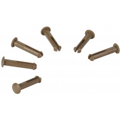 6 goupilles de rechange pour les supports 1011x & 1013x, Marron - ref:100166