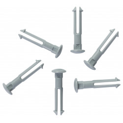 6 goupilles de rechange pour les supports 1011x & 1013x, Grise - ref:100188