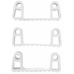 3 clips caoutchouc de rechange pour les supports 1011x et 1013x, Blanc - ref:10025