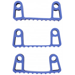 3 clips caoutchouc de rechange pour les supports 1011x et 1013x, Violet - ref:10028