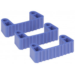 3 clips caoutchouc de rechange pour les supports 1011x et 1013x, Violet - ref:10028