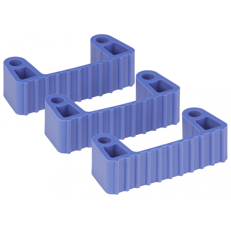 3 clips caoutchouc de rechange pour les supports 1011x et 1013x, Violet - ref:10028