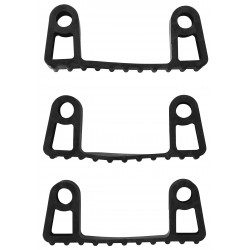 3 clips caoutchouc de rechange pour les supports 1011x et 1013x, Noir - ref:10029