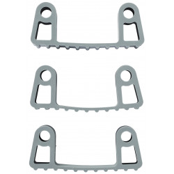 3 clips caoutchouc de rechange pour les supports 1011x et 1013x, Grise - ref:100288