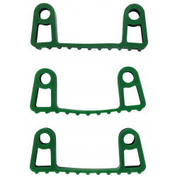 3 clips caoutchouc de rechange pour les supports 1011x et 1013x, Vert - ref:10022