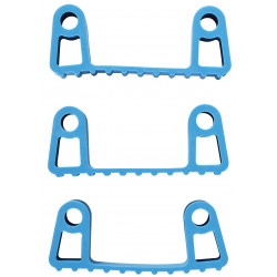 3 clips caoutchouc de rechange pour les supports 1011x et 1013x, Bleu - ref:10023