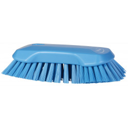 Brosse papillon à main XL Vikan, 230 mm, Très dur, Bleu - ref:38943