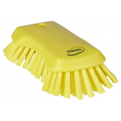 Brosse papillon à main XL Vikan, 230 mm, Très dur, Jaune - ref:38946