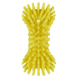 Brosse papillon à main XL Vikan, 230 mm, Très dur, Jaune - ref:38946